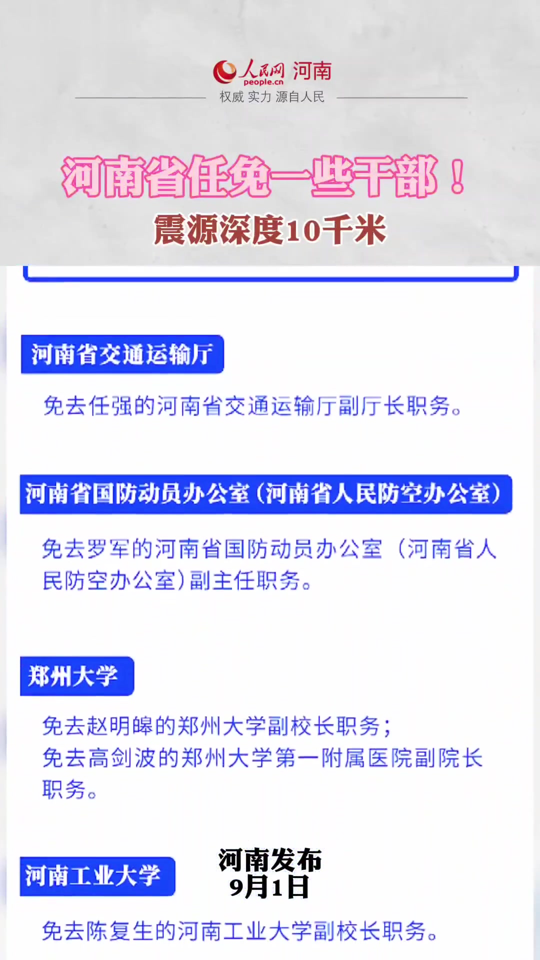 河南最新干部任命与调整信息