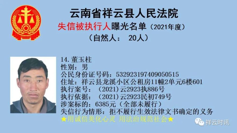 涟水区最新曝光：失信被执行人名单大起底